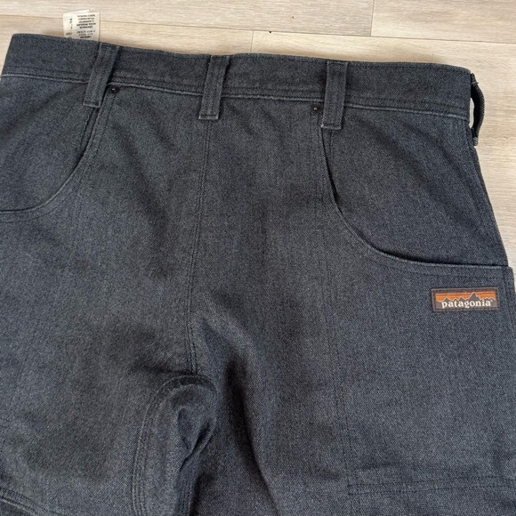 Patagonia Iron Forge Hemp Double Knee Workwear Canvas Black Men’s Size 31x30 - Picture 7 of 7